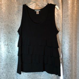 Black Tiered Top